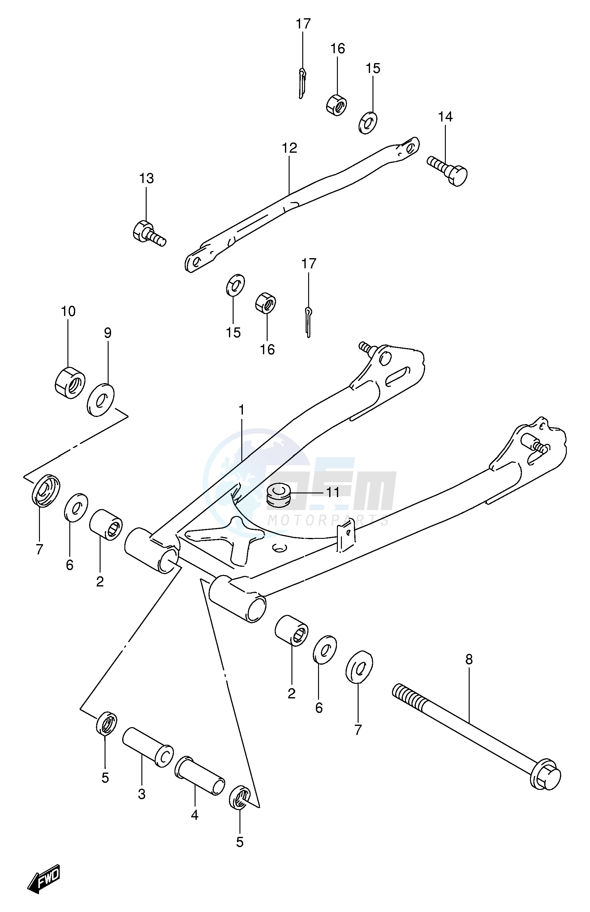 REAR SWINGING ARM image