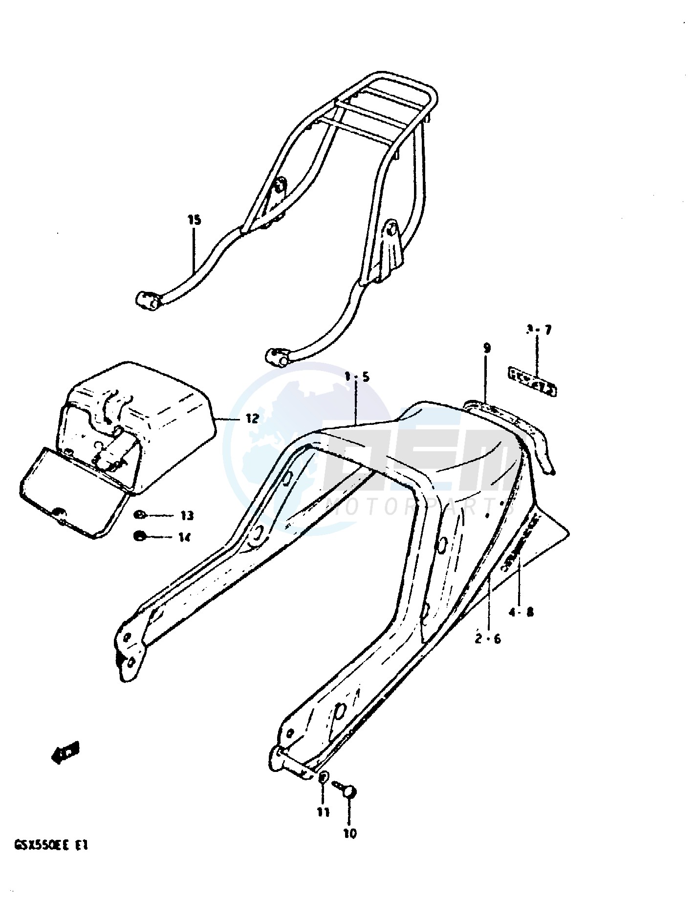SEAT TAIL COVER (MODEL D) blueprint