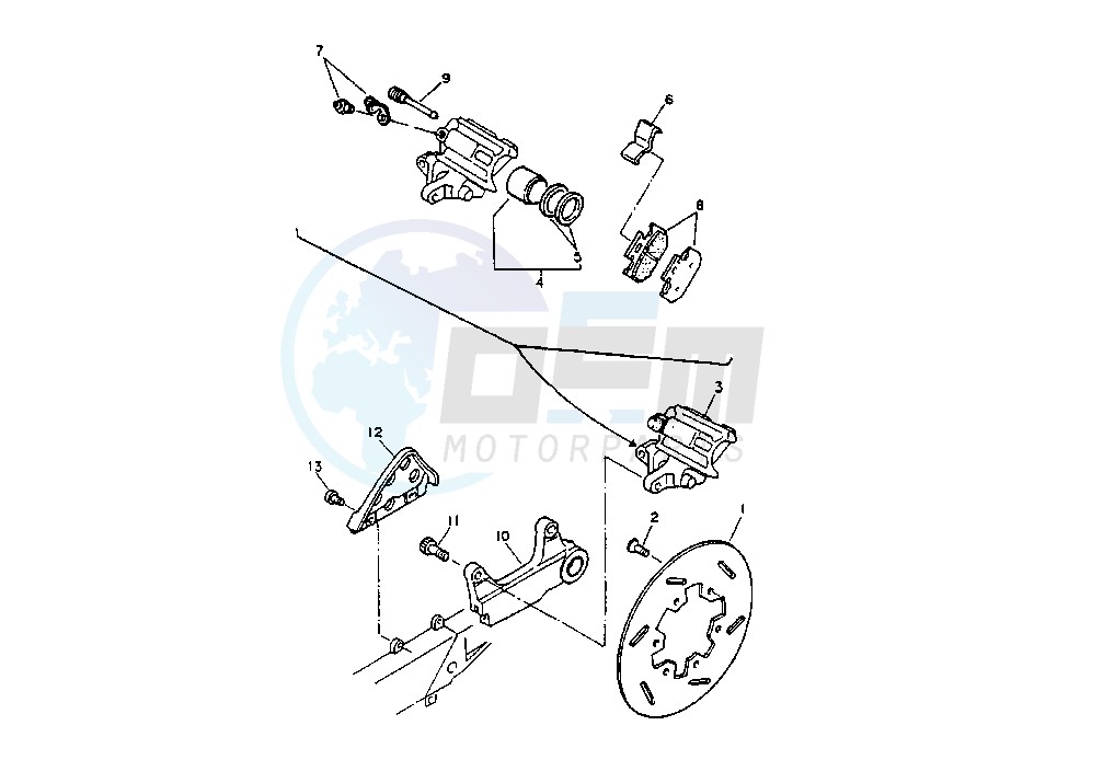 REAR BRAKE CALIPER <4GV 003403 image