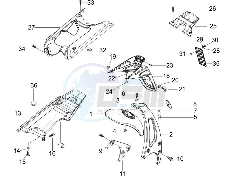 Rear cover - Splash guard image