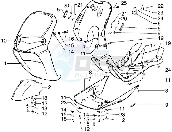 Front shield-Footboard-Spoiler image