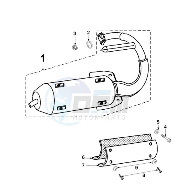 EXHAUST (WITH COVER 4 HOLES) blueprint