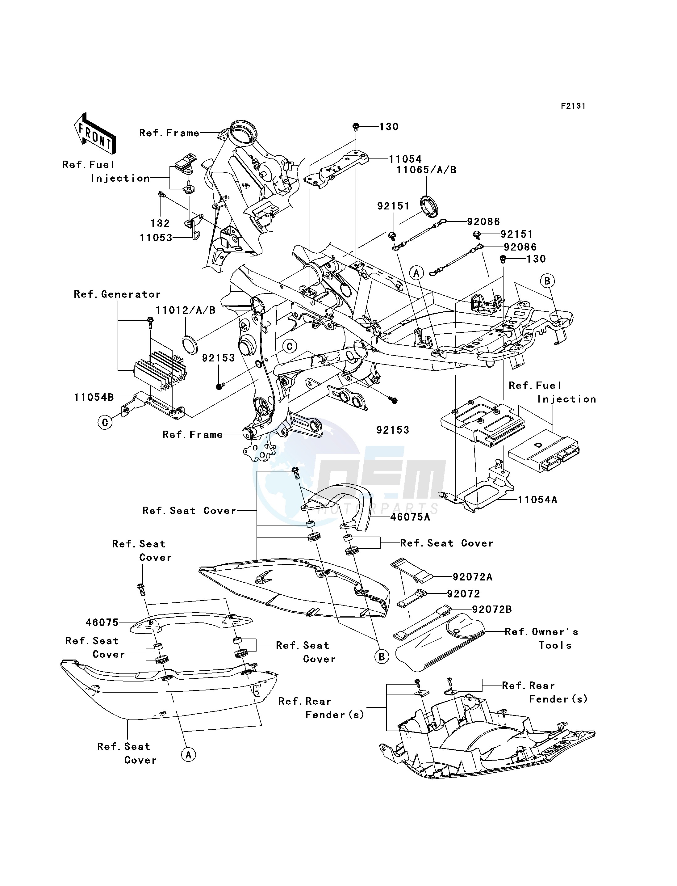 FRAME FITTINGS--  - JKAEREA1 7A035082- - image