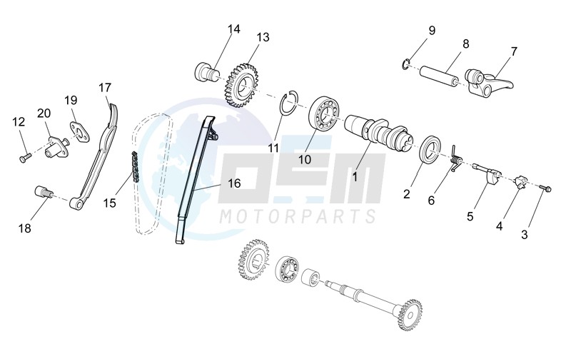 Rear cylinder timing system image