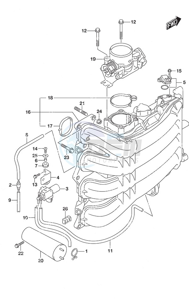 Inlet Manifold/Throttle Body blueprint