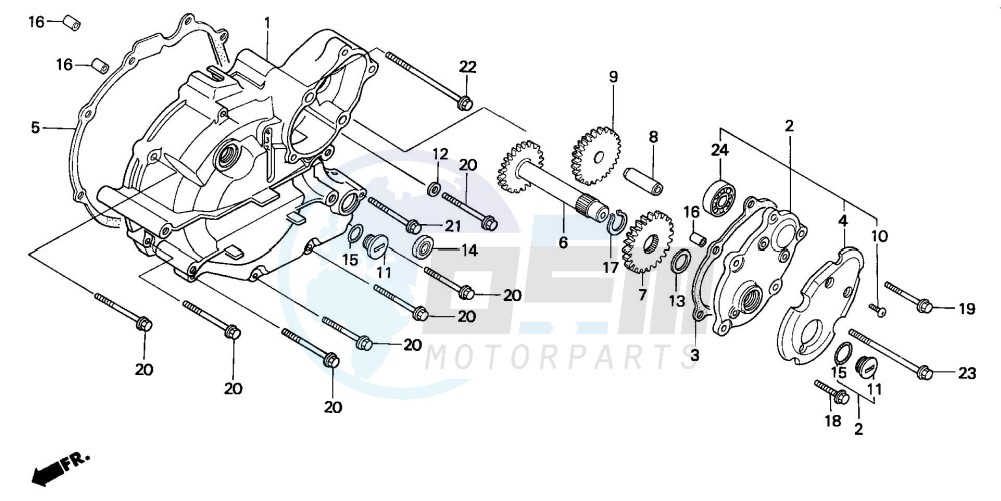 LEFT CRANKCASE COVER (2) image