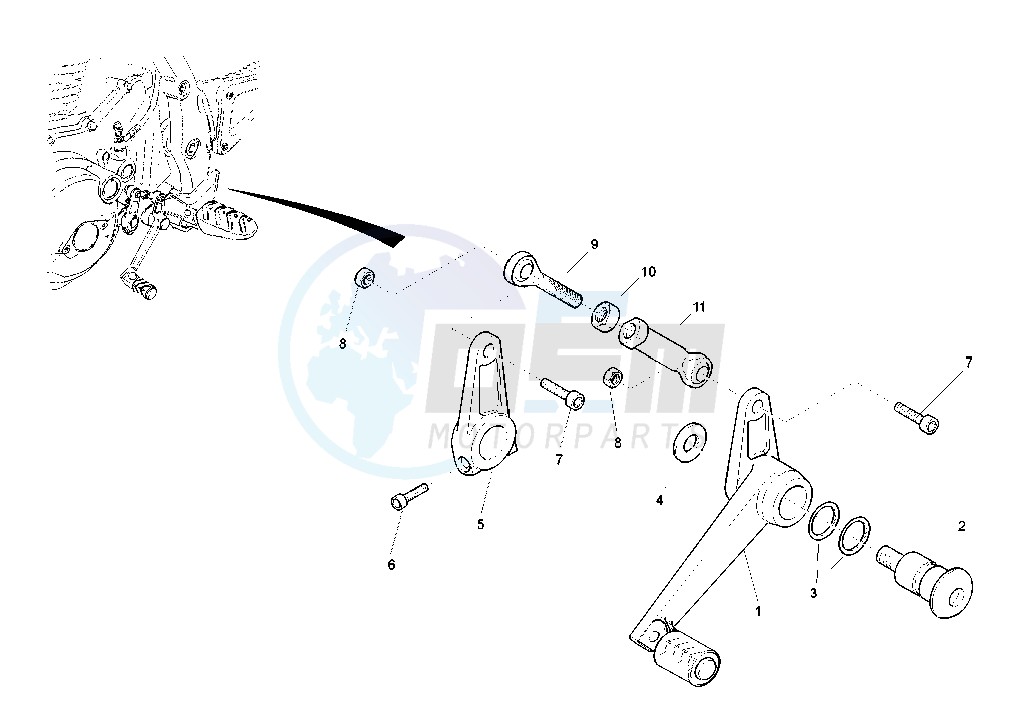 GEAR CHANGE LEVER image