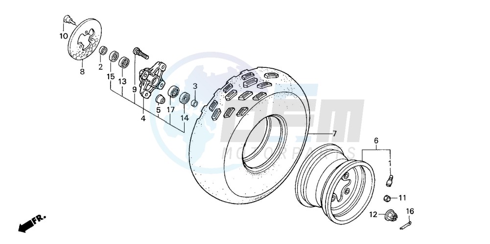 FRONT WHEEL blueprint