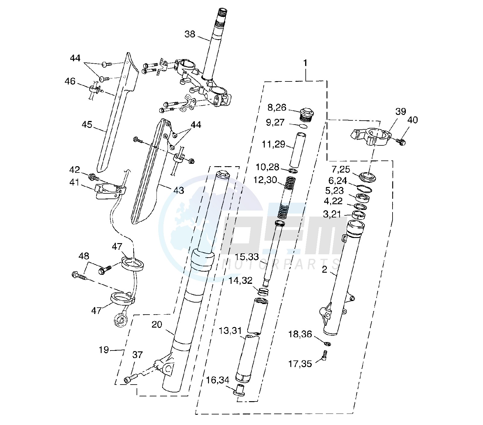 FRONT FORK KAYABA image