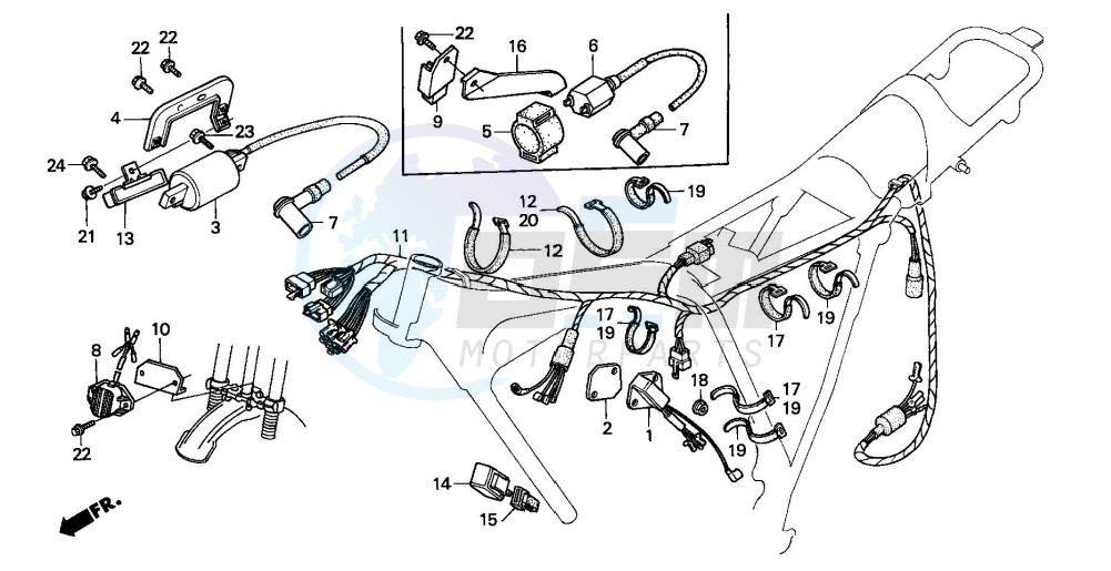 WIRE HARNESS/ IGNITION COIL blueprint