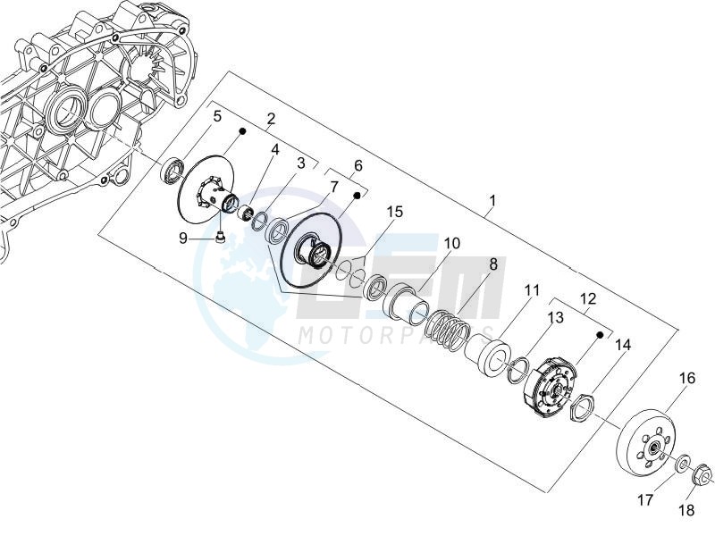 Driven pulley image