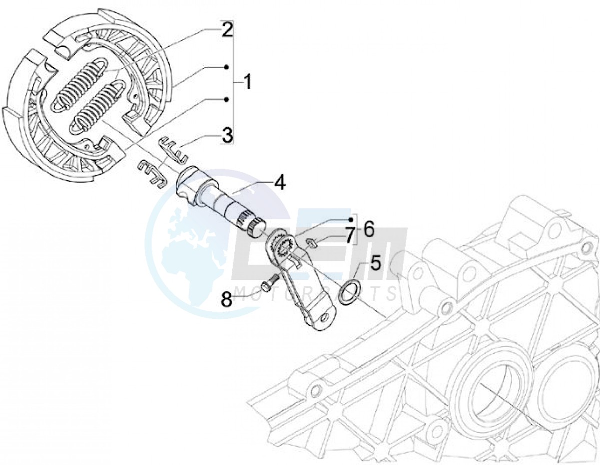 Brake shoes rear (Positions) blueprint