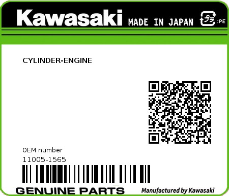 Product image: Kawasaki - 11005-1565 - CYLINDER-ENGINE  0