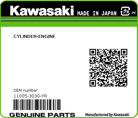 Product image: Kawasaki - 11005-3030-YR - CYLINDER-ENGINE  0