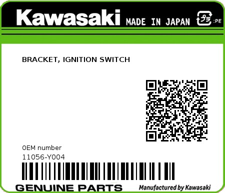 Product image: Kawasaki - 11056-Y004 - BRACKET, IGNITION SWITCH  0