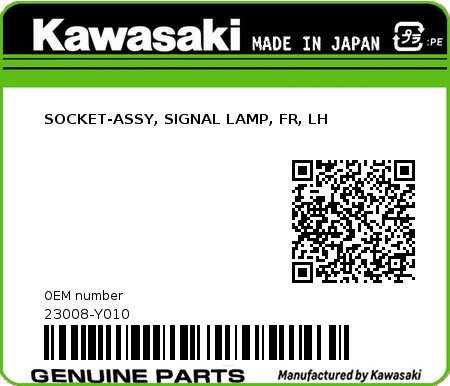 Product image: Kawasaki - 23008-Y010 - SOCKET-ASSY, SIGNAL LAMP, FR, LH  0