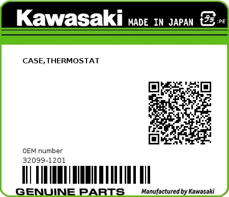 Product image: Kawasaki - 32099-1201 - CASE,THERMOSTAT  0
