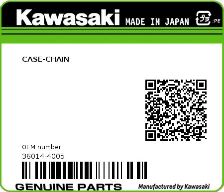 Product image: Kawasaki - 36014-4005 - CASE-CHAIN  0