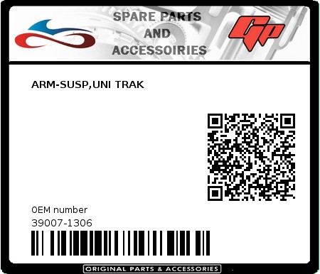 Product image:  - 39007-1306 - ARM-SUSP,UNI TRAK  0