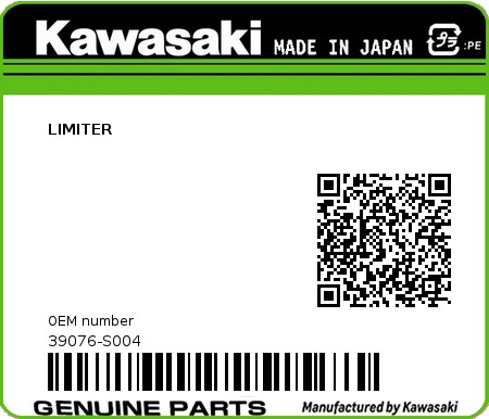 Product image: Kawasaki - 39076-S004 - LIMITER  0