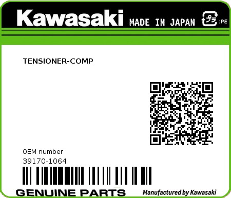 Product image: Kawasaki - 39170-1064 - TENSIONER-COMP  0