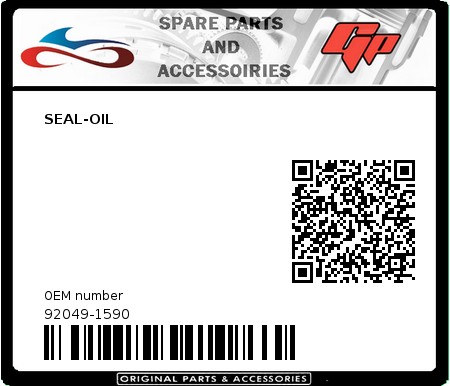 Product image:  - 92049-1590 - SEAL-OIL  0