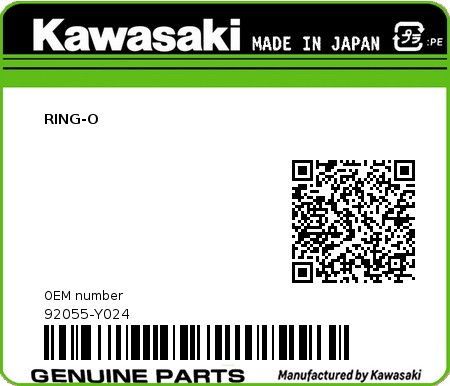Product image: Kawasaki - 92055-Y024 - RING-O  0