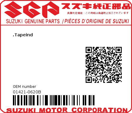 Product image: Suzuki - 01421-0620B - BOLT,STUD  0
