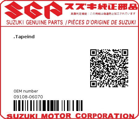 Product image: Suzuki - 09108-06070 - STUD  0