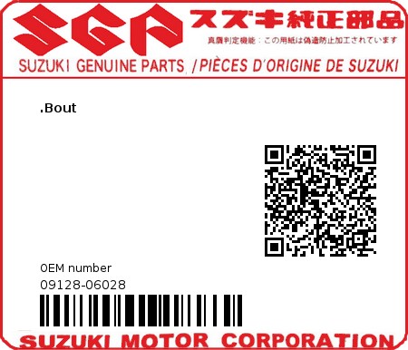 Product image: com.oemmotorparts.site.service.webshopapi.genericmodels.QProductBrand@7d5bd844 - 09128-06028 - .Bout  0