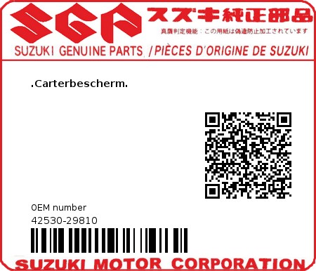 Product image: Suzuki - 42530-29810 - MAG COVER GUARD  0