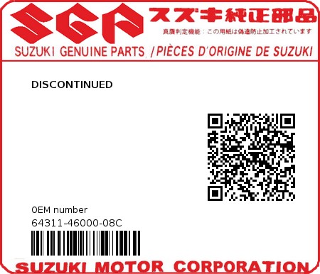 Product image: Suzuki - 64311-46000-08C - DISCONTINUED  0