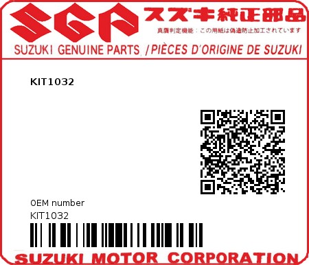 Product image: Suzuki - KIT1032 - KIT1032  0
