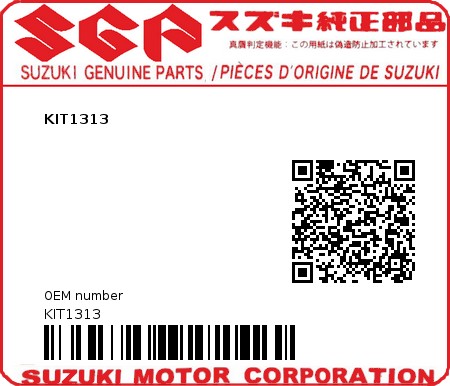 Product image: Suzuki - KIT1313 - KIT1313  0