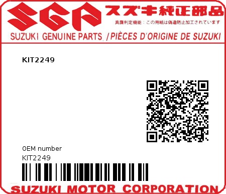 Product image: Suzuki - KIT2249 - KIT2249  0