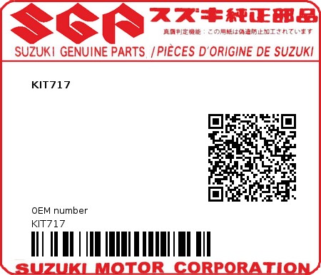 Product image: Suzuki - KIT717 - KIT717  0