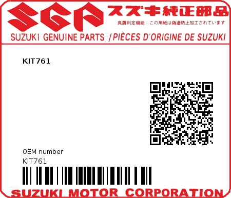 Product image: Suzuki - KIT761 - KIT761  0