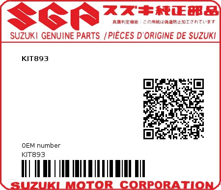 Product image: Suzuki - KIT893 - KIT893  0
