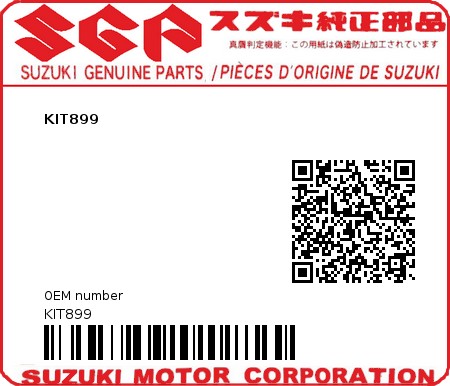 Product image: Suzuki - KIT899 - KIT899  0
