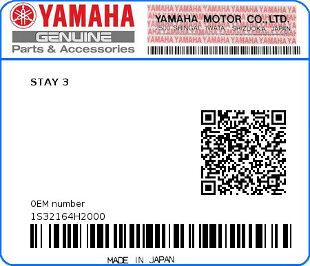 Product image: Yamaha - 1S32164H2000 - STAY 3  0