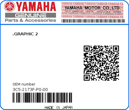 Product image: Yamaha - 3C5-2173F-P0-00 - .GRAPHIC 2  0