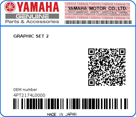 Product image: Yamaha - 4PT2174L0000 - GRAPHIC SET 2  0