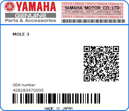 Product image: Yamaha - 4S8283470000 - MOLE 3  0