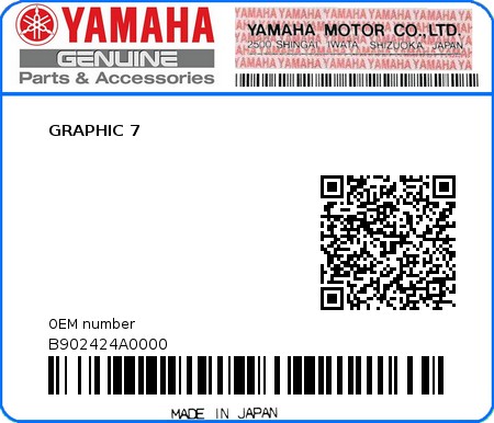 Product image: Yamaha - B902424A0000 - GRAPHIC 7  0