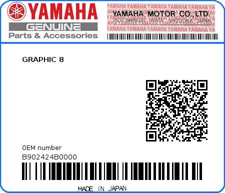 Product image: Yamaha - B902424B0000 - GRAPHIC 8  0