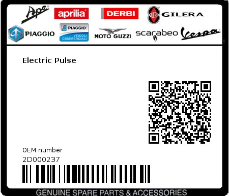 Product image: Moto Guzzi - 2D000237 - Electric Pulse  0