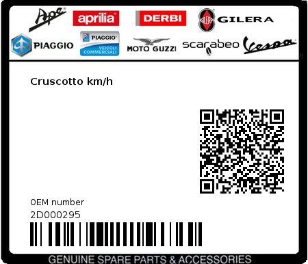Product image: Moto Guzzi - 2D000295 - Cruscotto km/h  0