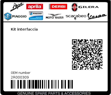 Product image: Moto Guzzi - 2R000309 - Kit interfaccia  0