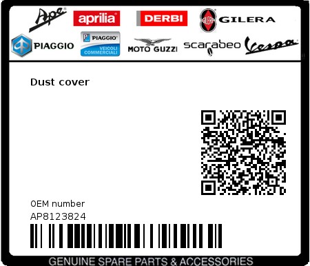 Product image: Moto Guzzi - AP8123824 - Dust cover  0