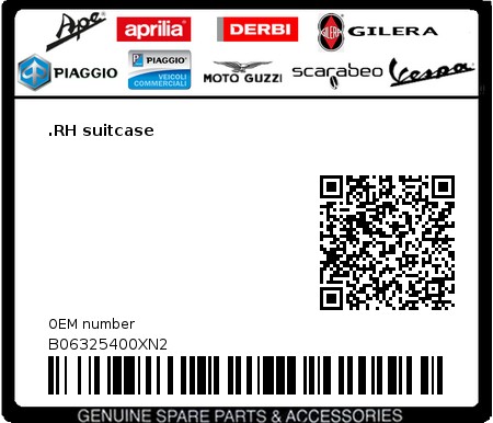 Product image: Moto Guzzi - B06325400XN2 - .RH suitcase  0